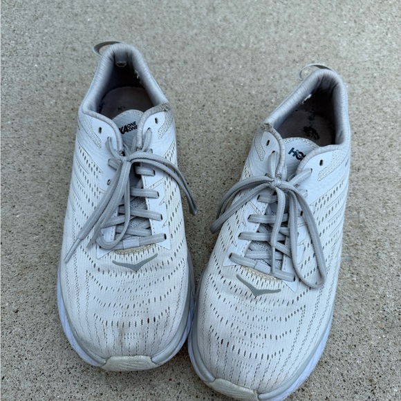 Hoka Cream and Tan Athletic Shoes - Picture 3 of 5